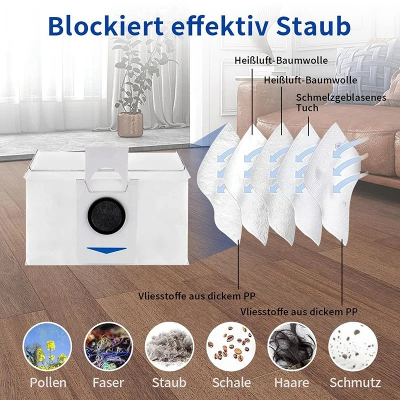 For Ecovacs Deebot T30 PRO OMNI / T30 Max / T30 / DDX14 Vacuum Cleaner Main Side Brush Filter Mop Cloth Replacement Parts