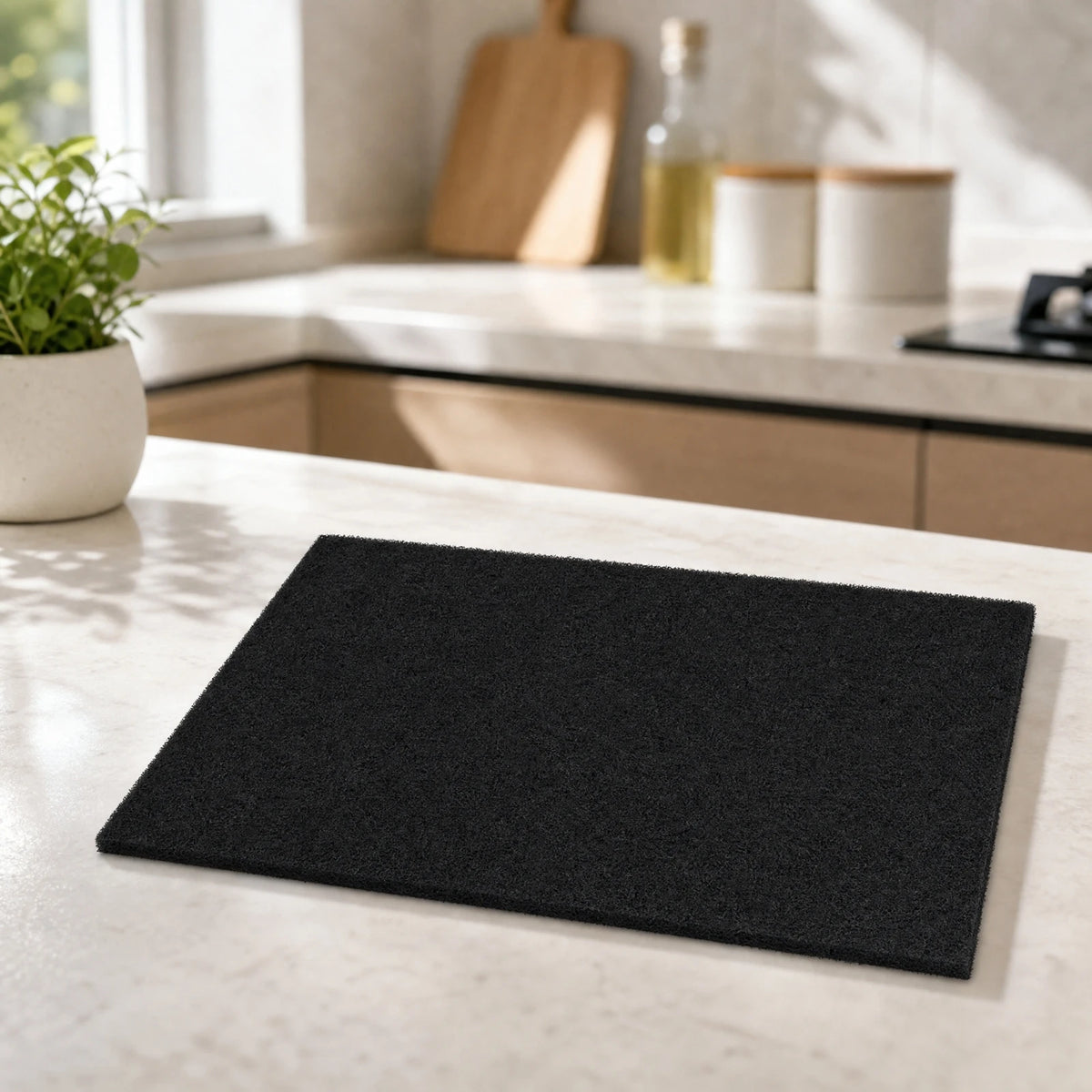 10 Pieces Activated Carbon Fiber Filter Pad Easy to Install Range Hood Replacement Filter Lightweight