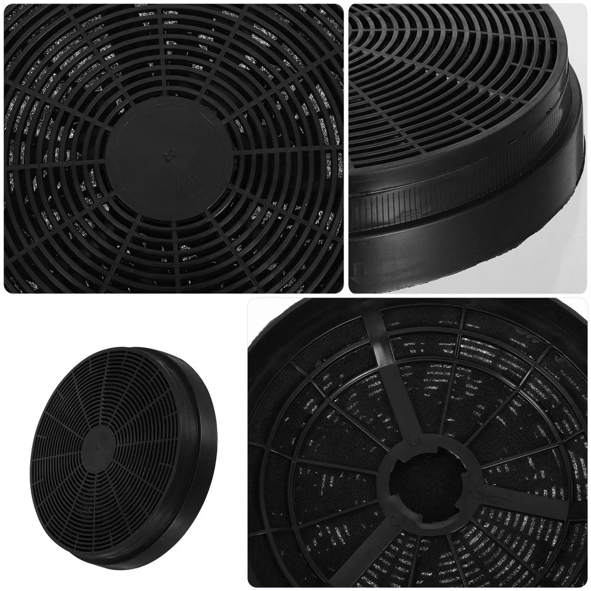6.9 Inch Kitchen Range Hood Carbon Filter Washable Grease Smoke Odor Filter for Cooker Hood Ventilation High Temp Resistant Mesh