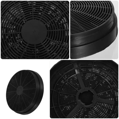 6.9 Inch Kitchen Range Hood Carbon Filter Washable Grease Smoke Odor Filter for Cooker Hood Ventilation High Temp Resistant Mesh