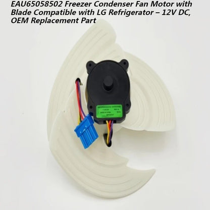 Replacement Refrigerator Fan Motor — 12V Compatible with LG EAU65058502