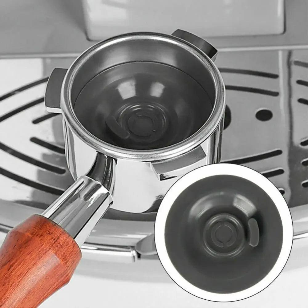 Silicone Coffee Machine Blind Handle 54mm 58mm with Hole Blind Filter Portable Cleaning Gasket Cleaning Pad