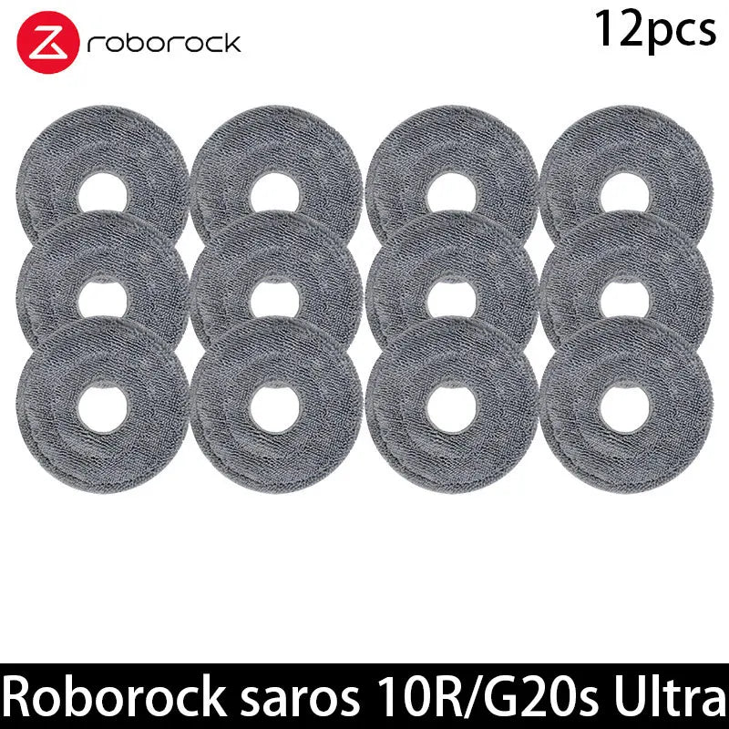 Compatible with Roborock Saros 10R/G20S Ultra Accessories Brush Filter Mop Cloth Dust Bag Spare Parts