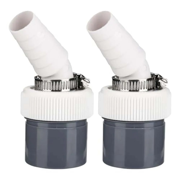2Pcs Washing Machine Drain Adapter PP Drain Pipe Connector Dishwasher Elbow European Connector Washing Machine Accessories