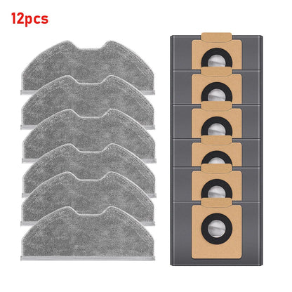 Replacement For Eufy X8 Pro SES Robot Vacuum Cleaner Accessories Roller Brush Mop Pads Main Side Brush Dust Bags Spare Parts