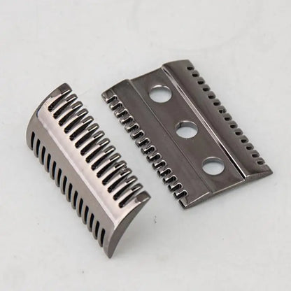 Razor Stainless Steel Top Aggressive Chrome Color Double-edged Mens Slant Safety Razor Head Replacement Accessory