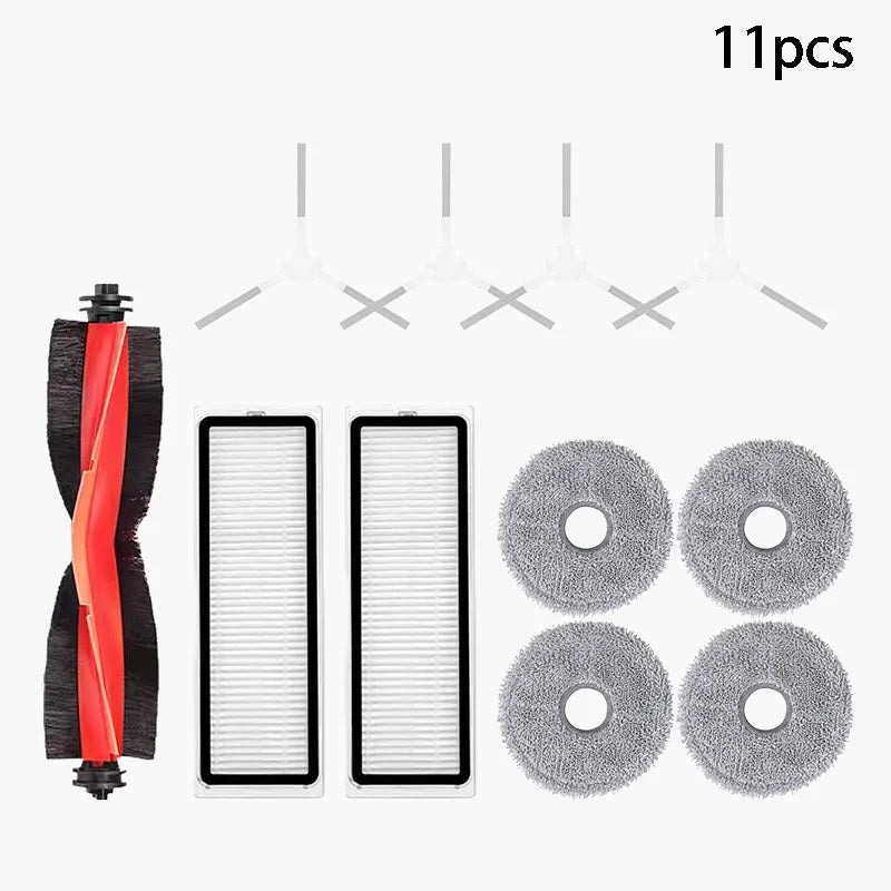 Compatible with Xiaomi S10+/S10 Plus/B105 Robot Vacuum Cleaner Accessories Main Brush Side Brush Hepa Filter Mop Cloth Dust Bag Parts Spare
