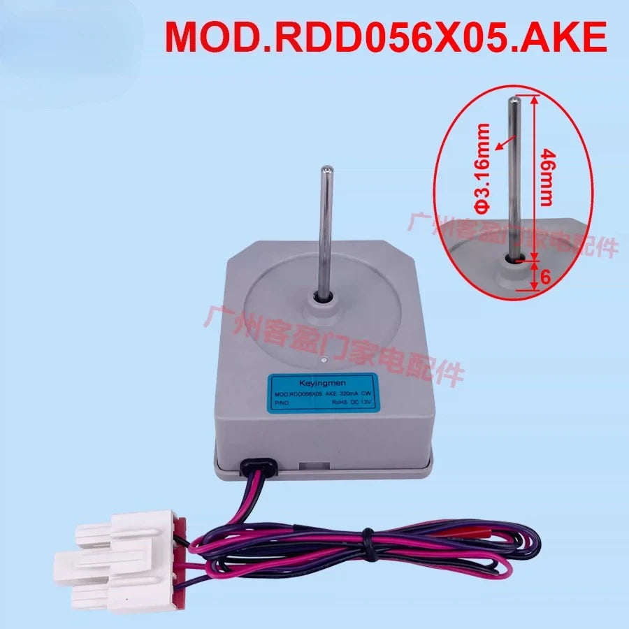 Replacement Refrigerator Fan Motor — 13V Compatible with LG MOD.RDD056X05.AKE