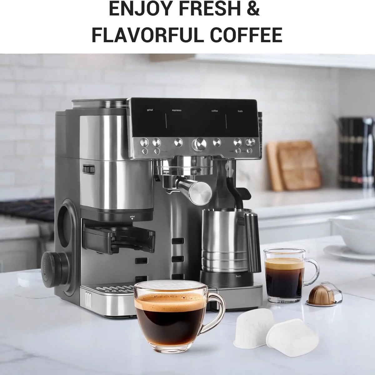Water Filter for Ninja Dual Brew Coffee Maker, Compatible with Ninja Single Serve Pods & Grounds Models ES601 ES655 ES701