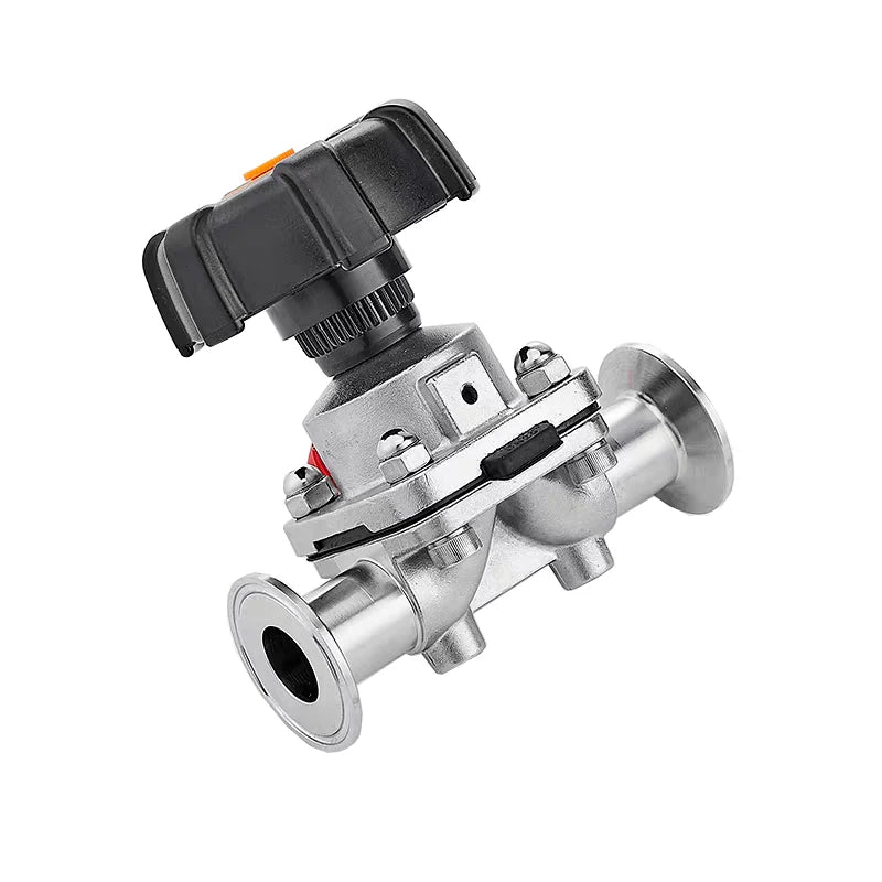 1/2" 3/4" 1-1/4" 1" 2 Way Quick Install Diaphragm Valve Sanitary Stainless Steel 316L Tri-Clamp OD 50.5mm