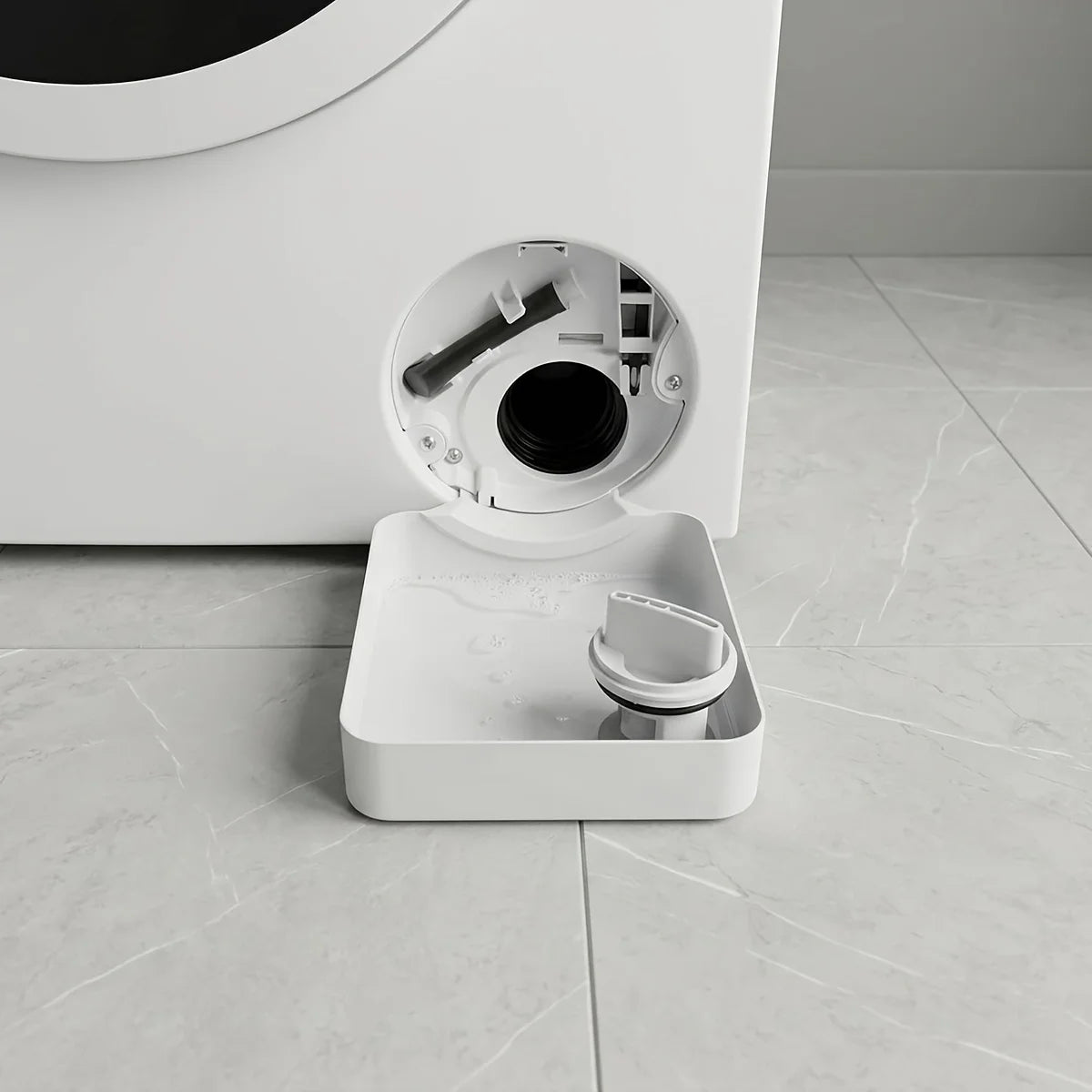 Washing machine drainage funnel - A drip tray for cleaning the lint filter, preventing water leakage in the laundry room