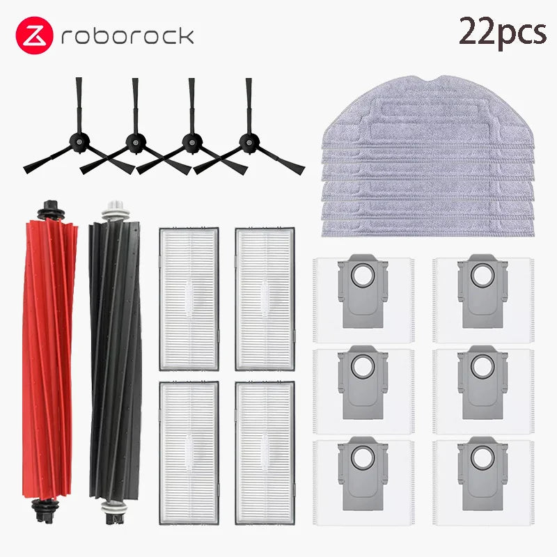 Compatible with Roborock S8/S8+/S8 Pro Ultra Robot Vacuum Cleaner Accessories Main Side Brush Mop Cloth Filter Dust Bag Spare Parts