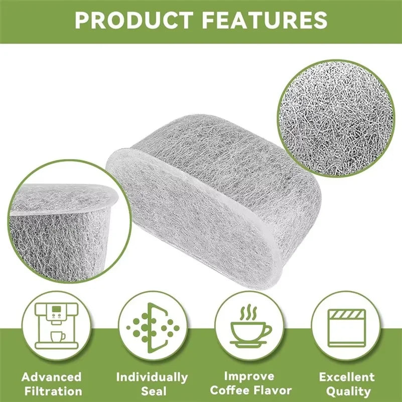 6pcs Charcoal Water Filters For NINJA Luxe Cafe ES601 ES655 ES701 Coffee Machines Charcoal Water FilterS Coffee Accessories