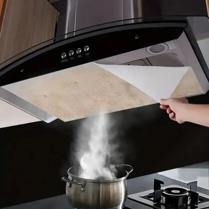 12PCS Heavy-Duty Range Hood Filters - Oil-Absorbing Mesh Covers for Kitchen Ventilation
