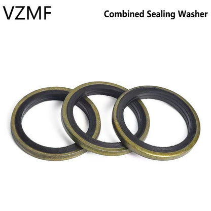 2/5/10/20/PCS Combined seal washer Bonded Seal Sealing Ring Oil Drain Screw M6 M8 M10 M12 M14 M16 M18 M20 M22 M24 M27 M30~60mm