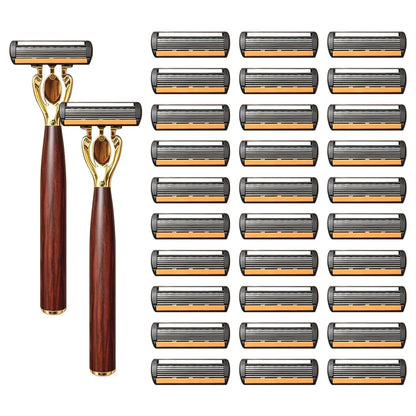 Manual Razor with Six-Layer Blades