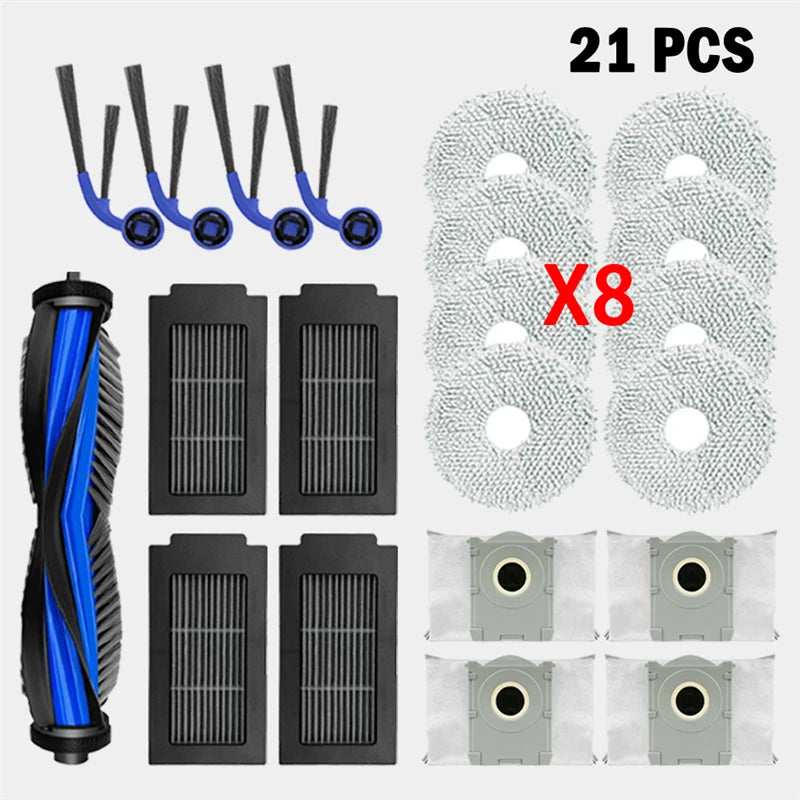 For Ecovacs T30C / T30C OMNI Vacuum Cleaner Replacement Accessories Main Side Brush HEPA Filter Mop Cloths Dust Bag Spare Parts