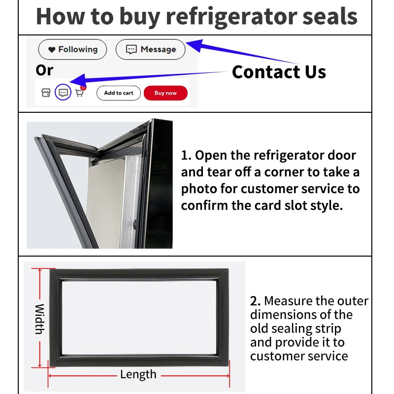 Refrigerator Door Seal — 11m — Custom Size