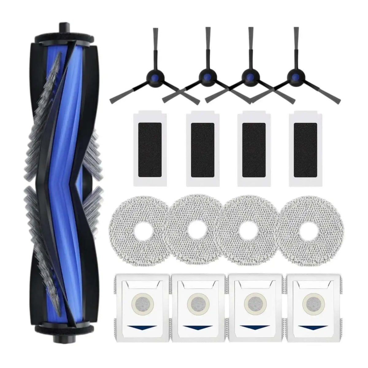 For Ecovacs Deebot T30 PRO OMNI/T30 OMNI/T30 MAX, Yeedi M12 Pro+/Ultra Plus Main Roller Side Brush Filter Dust Bag Mop Cloth