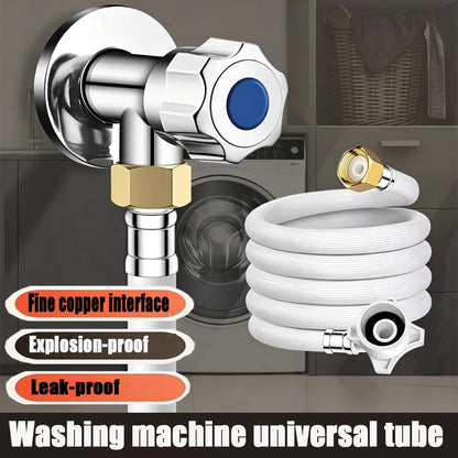 80/100/200/300/500cm Explosion-Proof Copper Interface Washing Machine Hose G1/2 G3/4 Inch Water Inlet Pipe