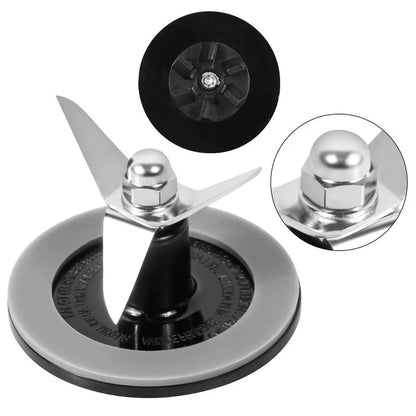 Stainless Steel Blender Blades Cutting Assembly with Gasket Compatible with Cuisinart SPB-456-2B and Powerblend Duet BFP-10CH