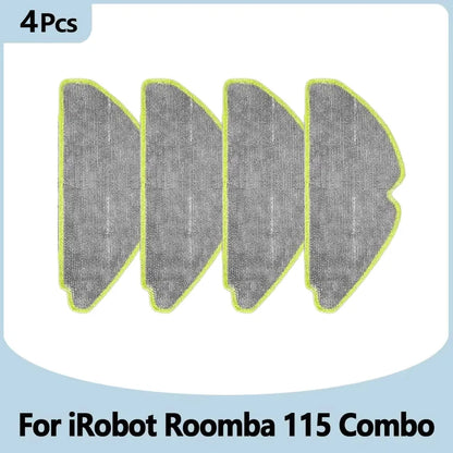 Compatible with IRobot Roomba 115 Combo/115 Combo+ Vacuum Cleaner Replacement Parts Main Roller Brush Side Brush Filter Mop Pad Dust Bag