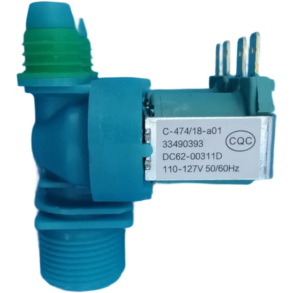 Water Inlet Valve Compatible with Samsung Washing Machines DC6200311F DC6230314V Replacement Solenoid Valve for Optimal Washing Performance
