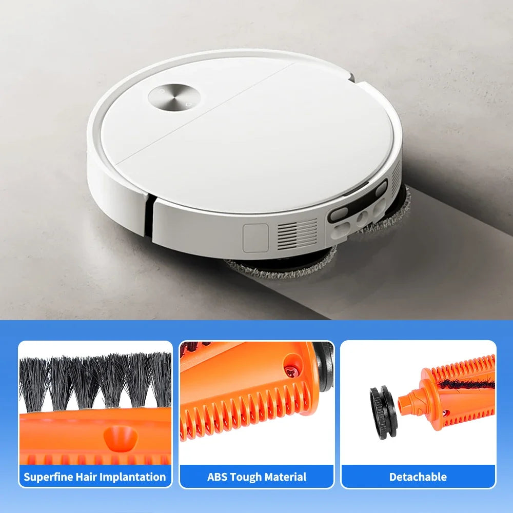TriCut Brush Compatible with Xiaomi Mijia 5 PRO OV21CN M40S Robot Vacuum Accessories Hard Floor Anti-Tangle Main Brush Part Roller Brush