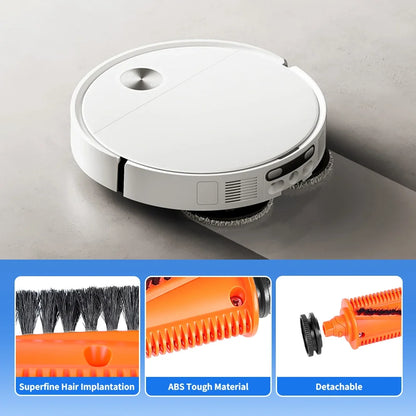 TriCut Brush Compatible with Xiaomi Mijia 5 PRO OV21CN M40S Robot Vacuum Accessories Hard Floor Anti-Tangle Main Brush Part Roller Brush