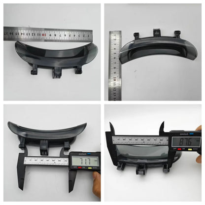 43011740 Black Transparent Washer Door Handle Compatible with Candy Hoover