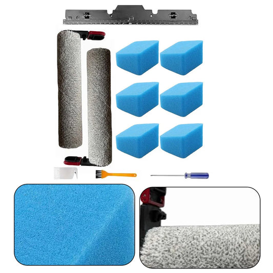 Replacement Roller Brush Foam Filter Squeegee Strip Kit For Eureka FloorShine NEW460 Cordless Wet Dry Vacuum Cleaner Accessories