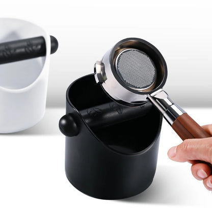 Shock-Absorbent Coffee Knock Box Anti-slip Espresso Dump Bin For Coffee Grounds With Removable Knock Bar Coffee Grind Waste Bin