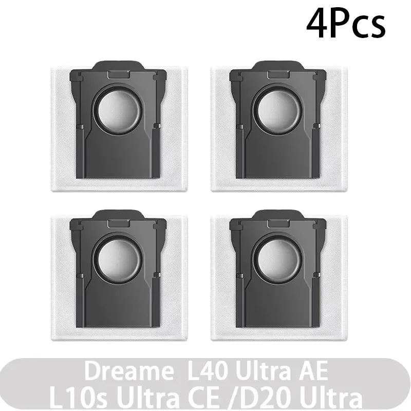 For Dreame L40 AE/L10s CE/D20 Vacuum Cleaner Accessories Main Brush Edge Brush Cloth Dust Bag Filter Screen