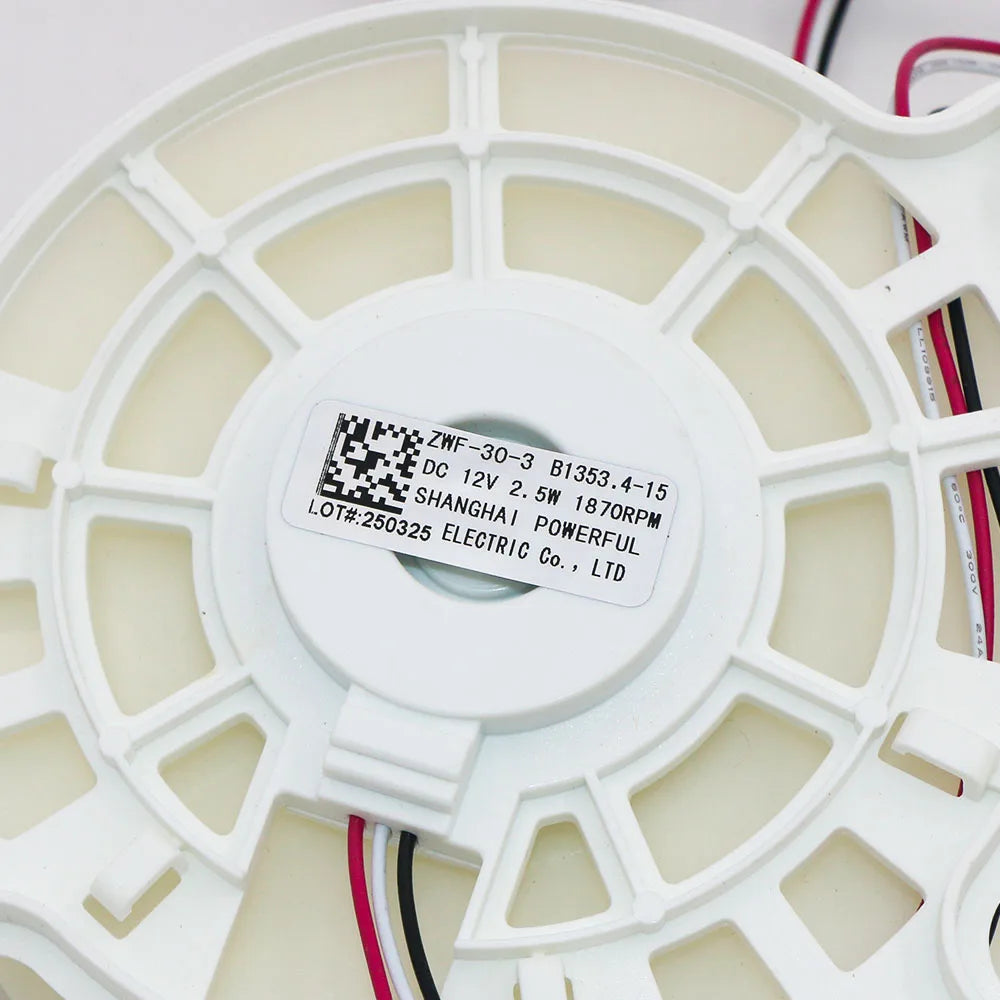 Replacement Refrigerator Fan Motor — DC12V Compatible with Meiling ZWF-30-3
