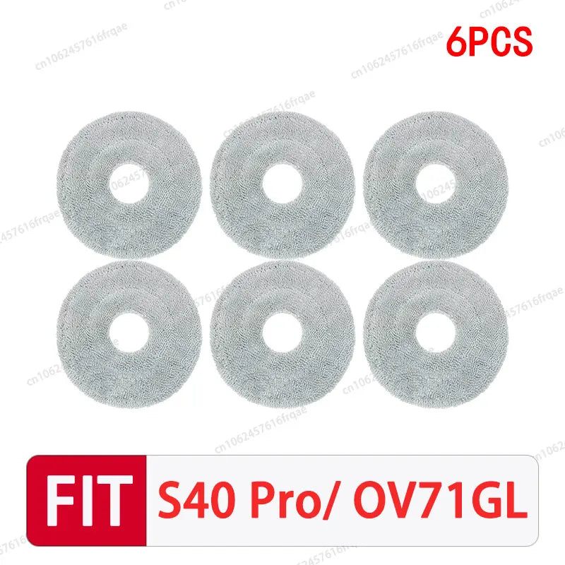 Compatible with Xiaomi S40 PRO / OV71GL Robot Vacuum Cleaner Accessories Main Side Brush Mop Cloth Filter Dust Bag Replacement Spare Parts