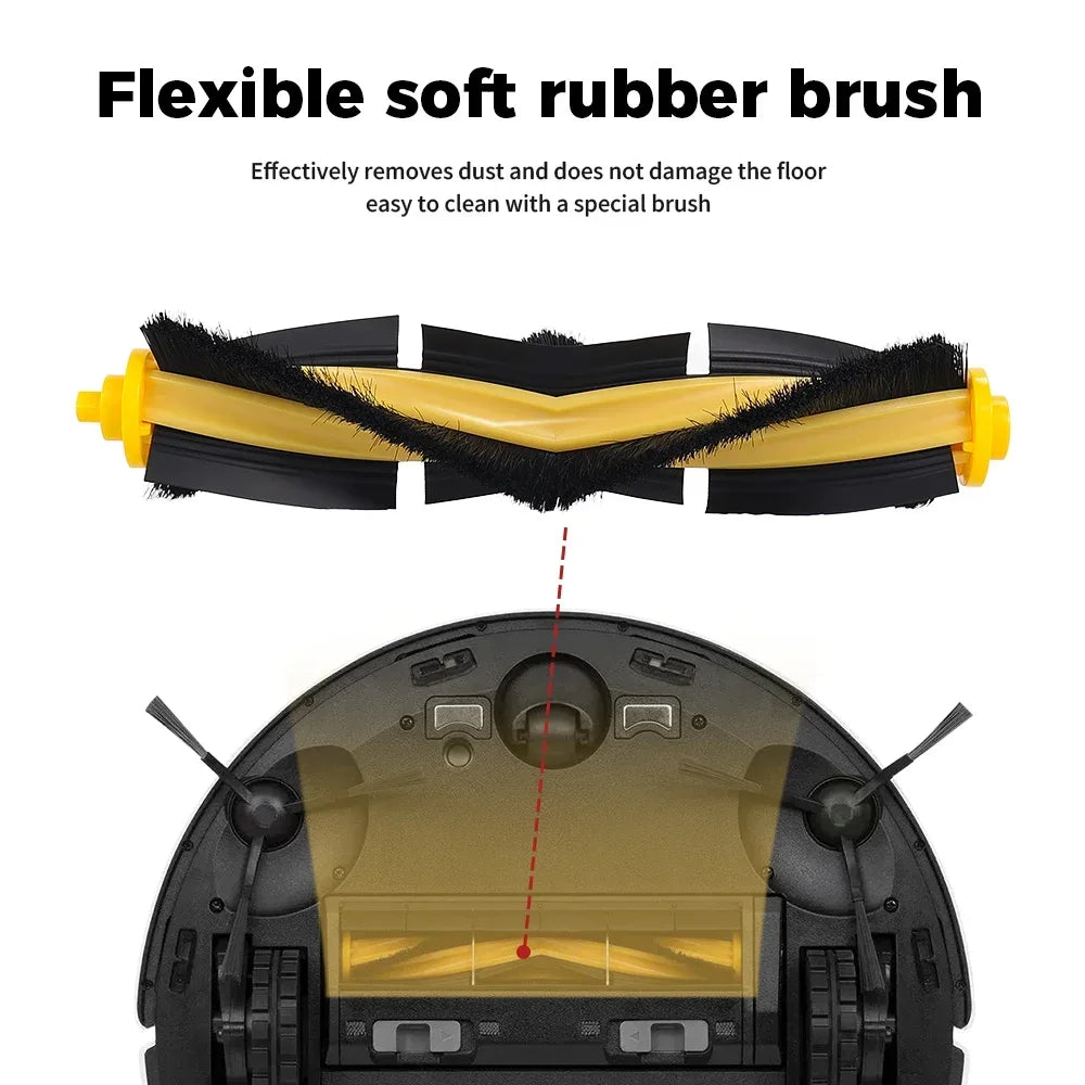 Main Roller Brush For Ecovacs OZMO 920 950 T5 T8 T8 Max T8 AIVI T9 N7 N8 Pro Yeedi 2 Hybrid Deep Clean Spare Accessories