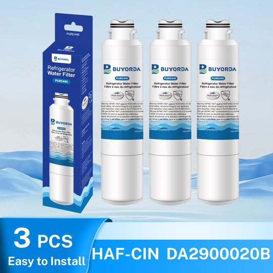 Replacement Refrigerator Water Filter Compatible with Samsung / Kenmore DA29-00020A / DA29-00020B / 469101 / RF28HMEDBSR / RF263BEAESR