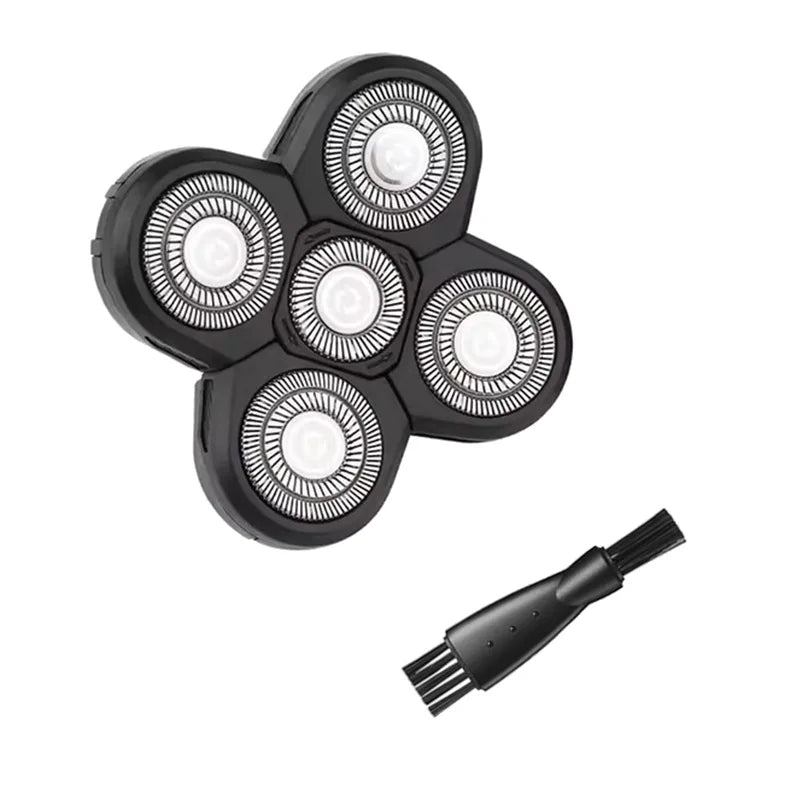 5 Blade Rotating Head for Head Shaver 5D Men's Electric Shaver Replacement Heads Razor Blade Head Electric Beard Shaver