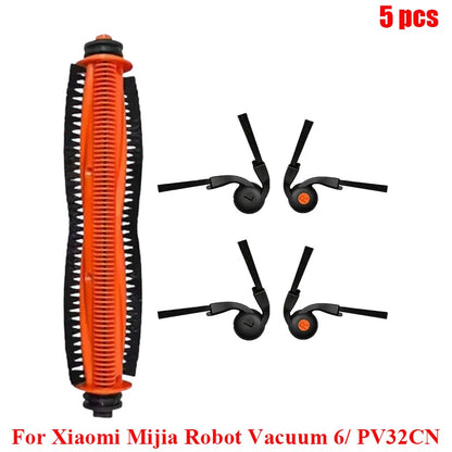Compatible with Xiaomi Mijia Robot Vacuum 6/ PV32CN Vacuum Cleaner Accessories Main Roller Side Brush Filter Roller Mop Replacement Spare