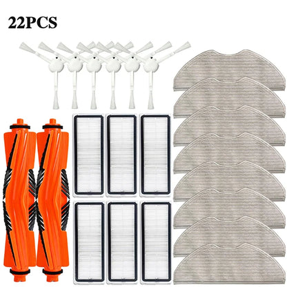 Compatible with Xiaomi Robot Vacuum H40 / OV51 Accessories Main Side Brush Mop Cloth HEPA Filter Dust Bag Replacement Spare Parts
