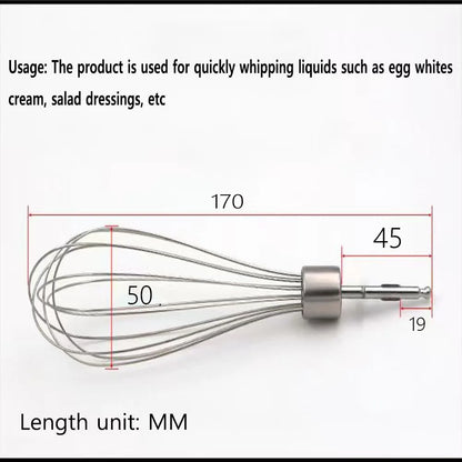 Stainless Steel Blender Whisk Mixer Eggbeater for Braun MQ325 MQ505 MQ525 MQ5025 MQ725 MQ785 MQ787 MQ725 MQ745 MQ5045 Parts