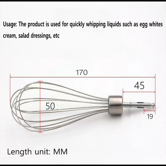 Stainless Steel Blender Whisk Mixer Eggbeater for Braun MQ325 MQ505 MQ525 MQ5025 MQ725 MQ785 MQ787 MQ725 MQ745 MQ5045 Parts