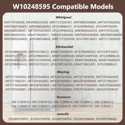 Replacement Refrigerator Air Damper Compatible with Whirlpool W10248595 / WPW10248595