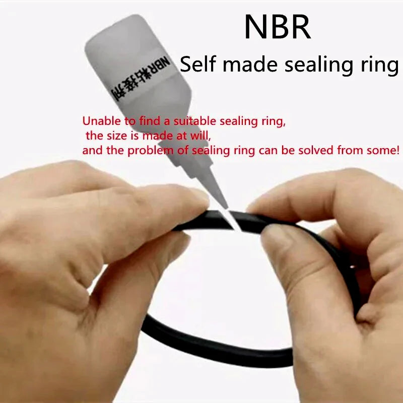 NBR Black Nitrilerubber Strip Seal Dia 0.8~10 mm Nitrile Sealing Rope Solid Round Strip