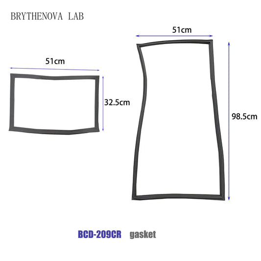Refrigerator Door Seal — 51×32.5cm / 51×98.5cm — PVC Magnetic