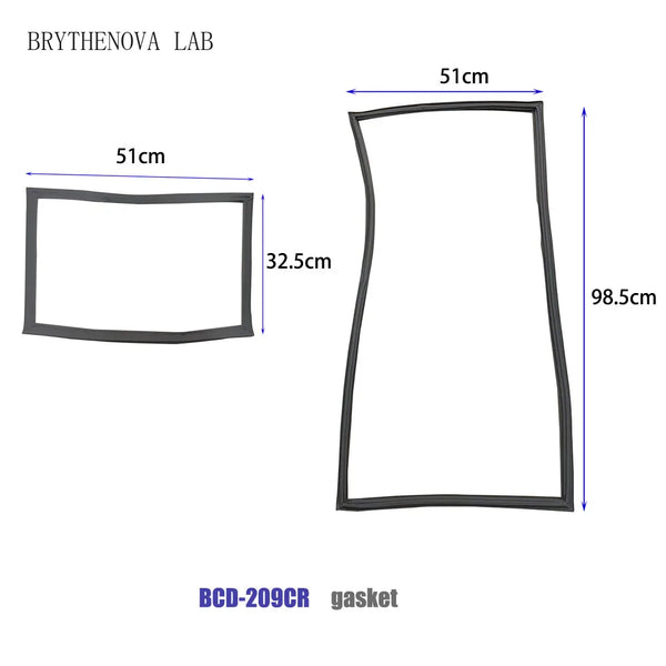 Refrigerator Door Seal — 51×32.5cm / 51×98.5cm — PVC Magnetic