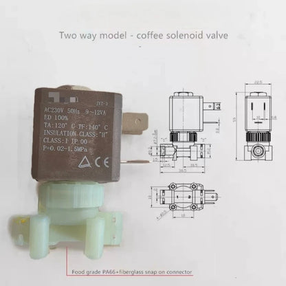 Compatible with coffee machine steam solenoid valve card pin type two/three way