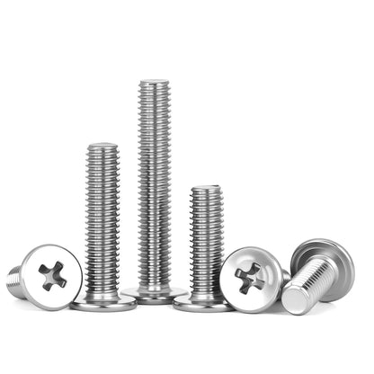 304 Stainless Steel Phillips Ultra Thin Flat Wafer Head Screw Thin Laptop Cross Bolt Screw for Computer M1.6 M2 M2.5 M3 M4 M5 M6