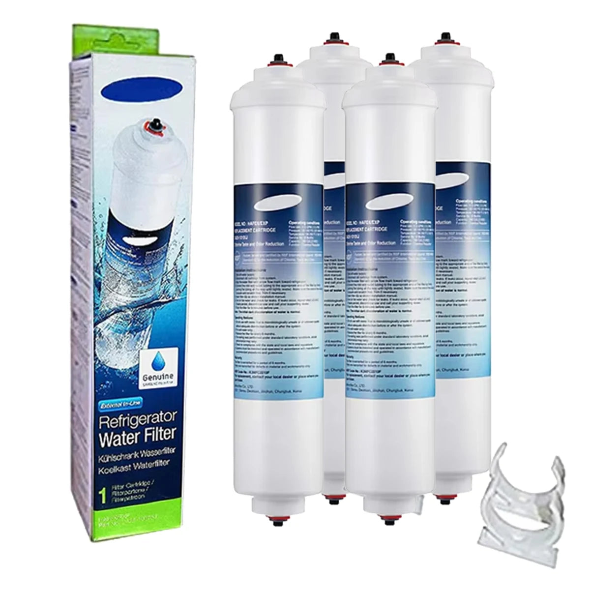Inline Refrigerator Water Filter Compatible with Samsung / Whirlpool / GE 4378411RB / HAFEX / DA29-10105J / IC-100A