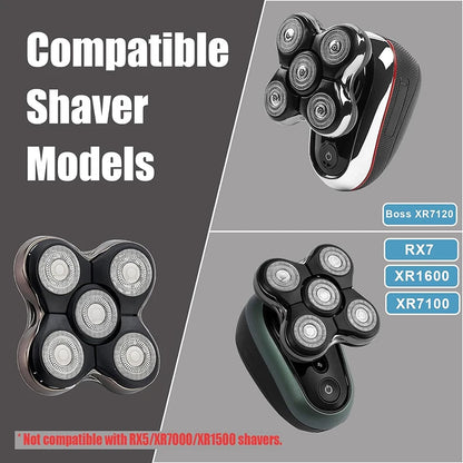 Replacement Shaver Heads Compatible with Remington XR7000 / XR1600 — Model Options